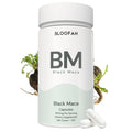 Bloofah BM Black Maca Capsules 500mg | Lepidium meyenii Root Extract | 120 Capsules