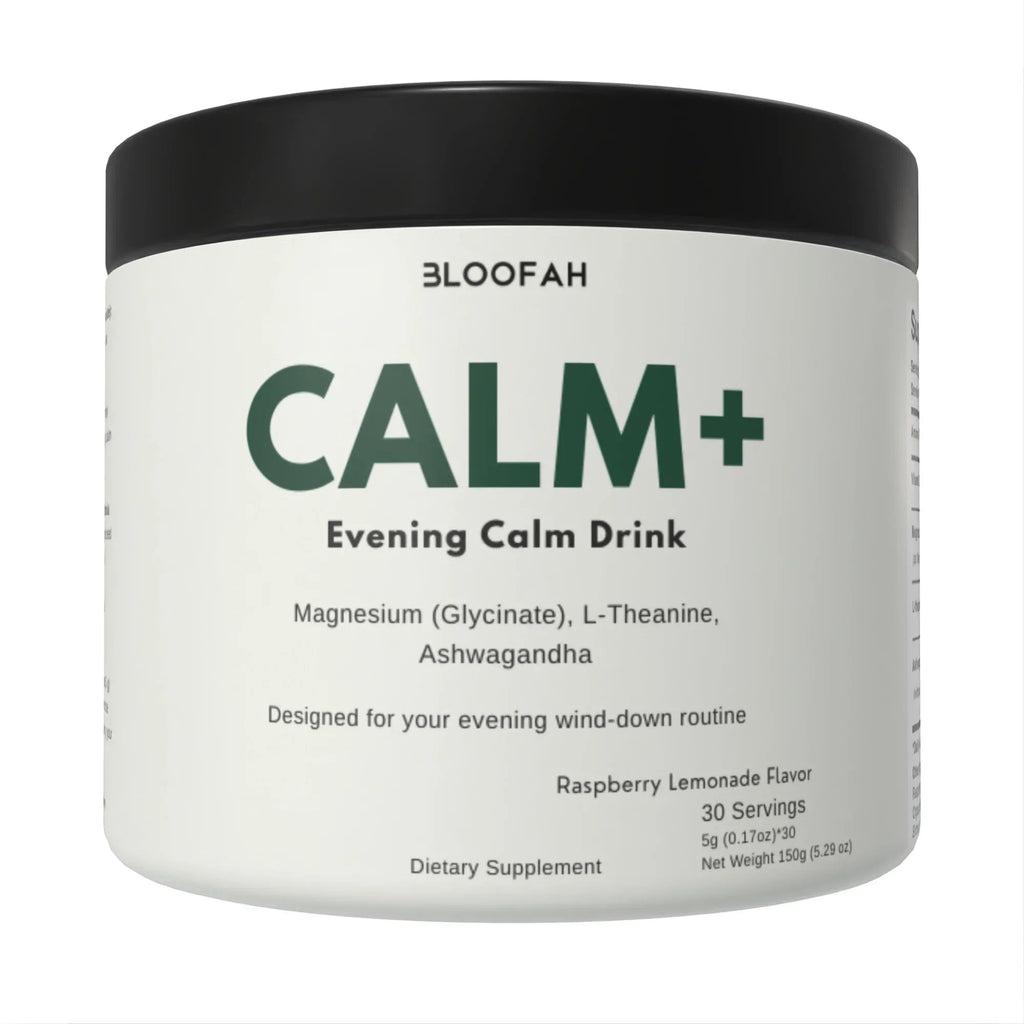 Bloofah Calm+ Evening Drink Mix | Magnesium Glycinate, L-Theanine & Ashwagandha | 30 Servings