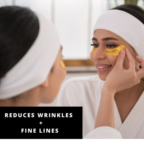 PURE SOL. Beauty Perk Up Gold + Collagen Hydrogel Eye Mask