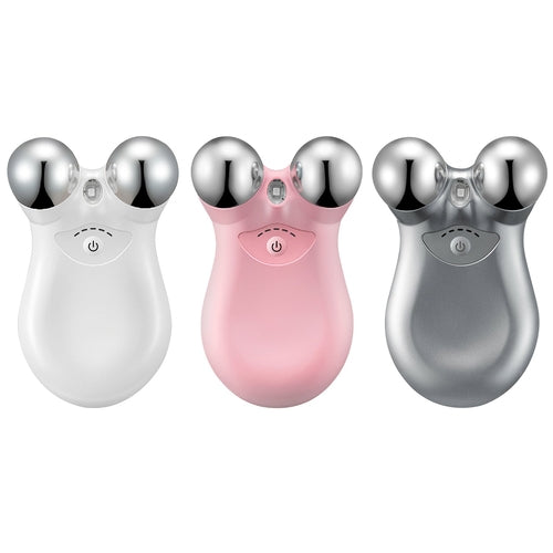 1Pc Micro-current Face Massager Rechargeable Face Neck Roller