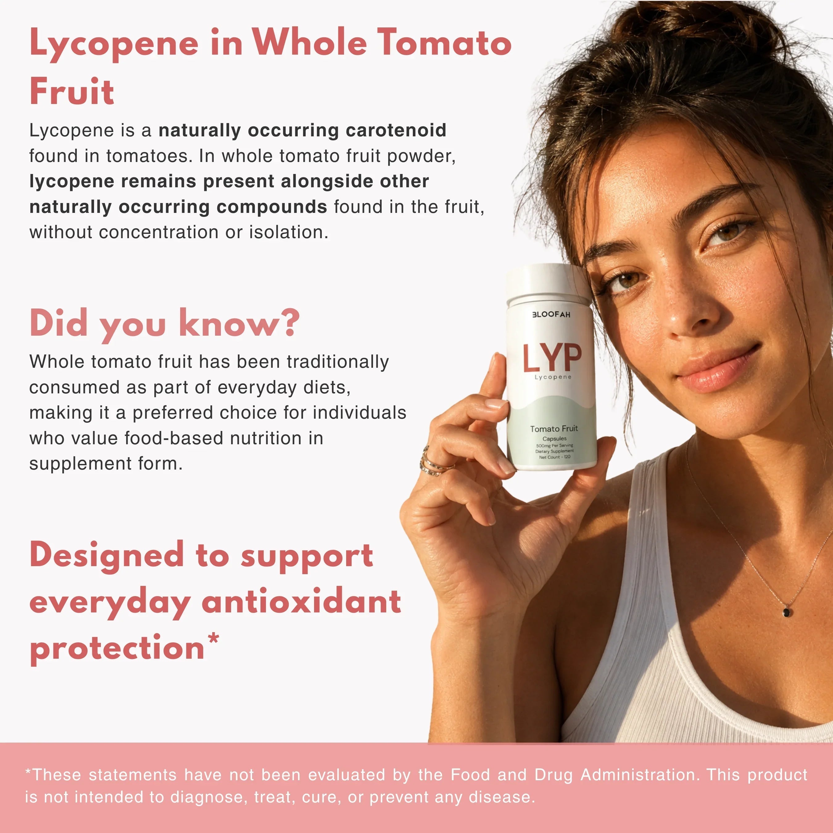 Bloofah LYP Lycopene Tomato Fruit Capsules 500mg | Natural Source of Lycopene