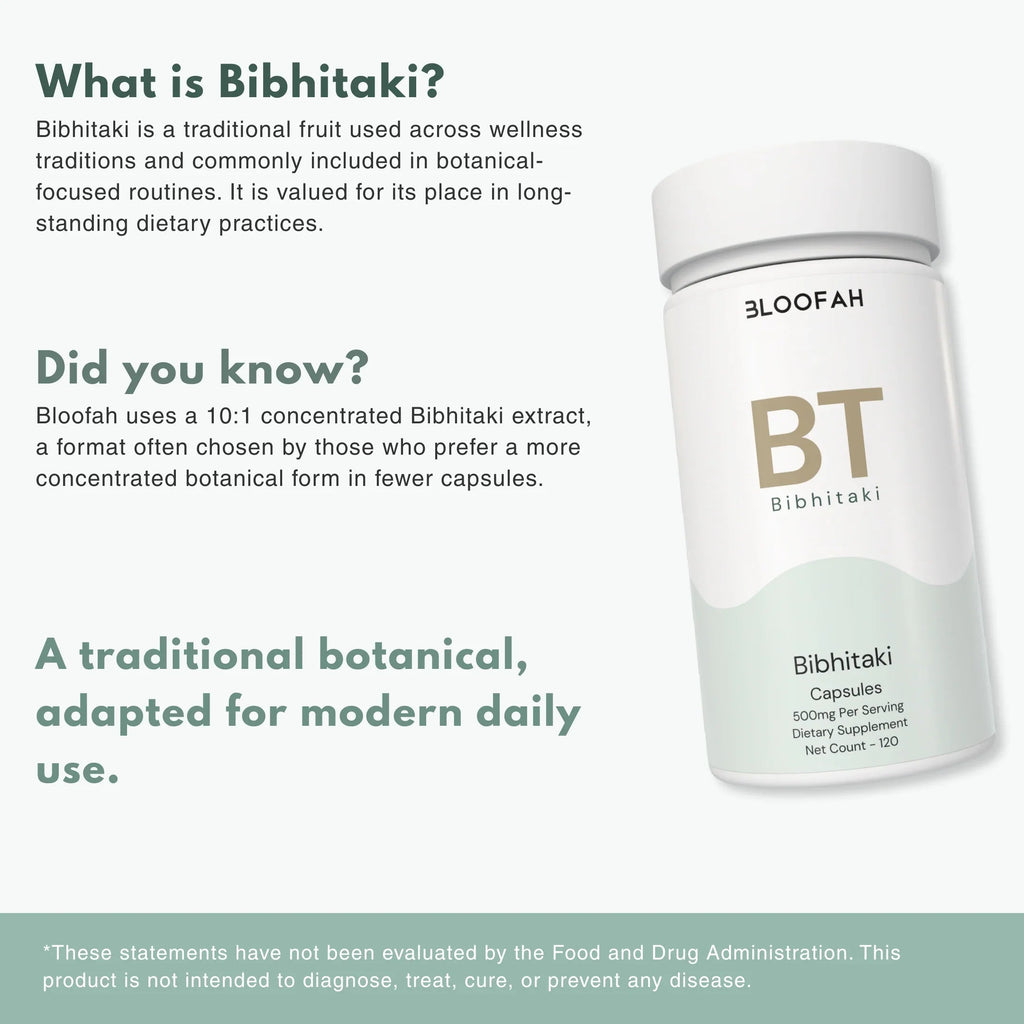 Bloofah BT Bibhitaki Capsules 500mg | Terminalia bellirica Fruit Extract | 120 Capsules