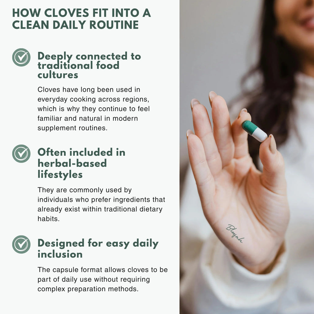 Bloofah CV Clove Capsules 1000mg | Syzygium aromaticum Bud | 120 Capsules