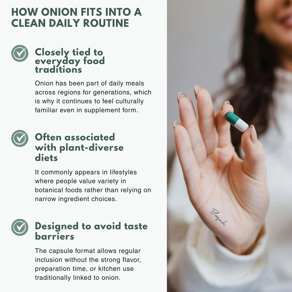 Bloofah ON Onion Capsules 500mg | Allium cepa Bulb Extract | 120 Capsules