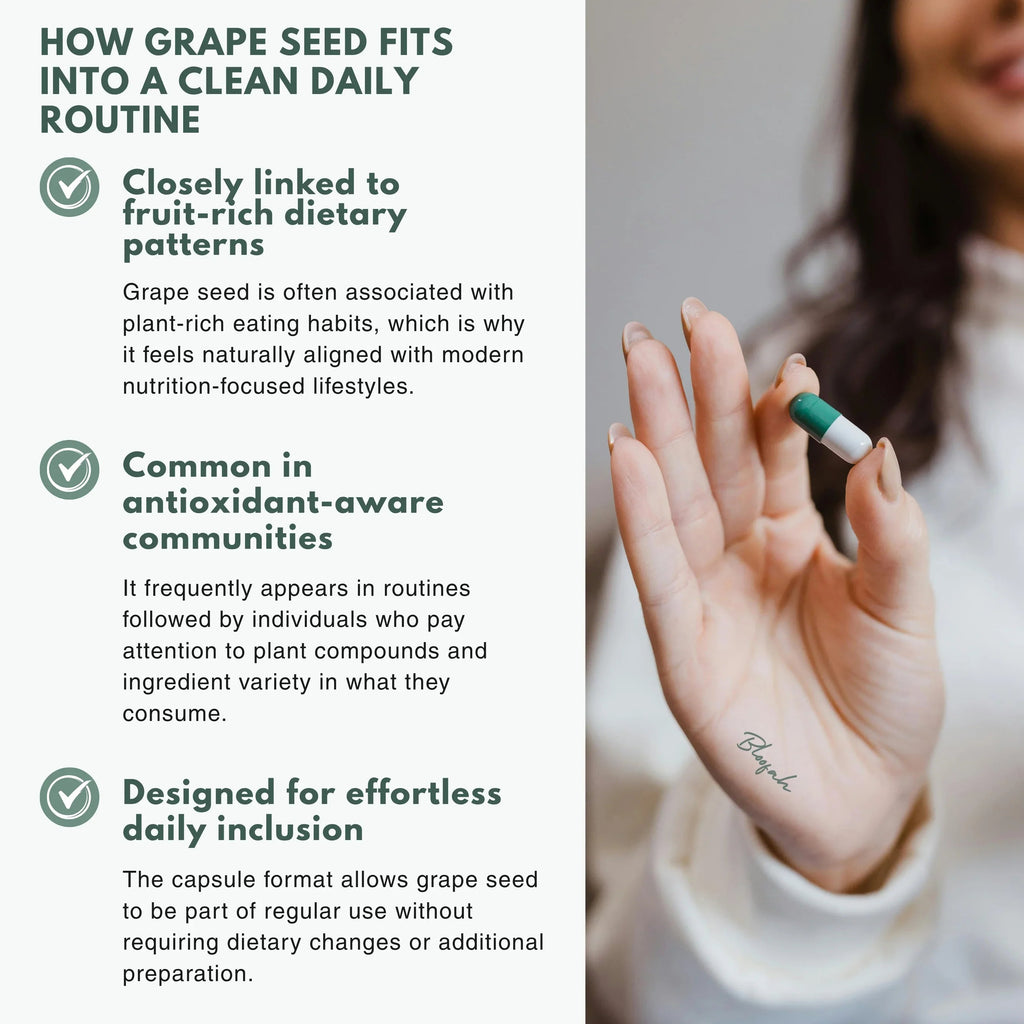 Bloofah GS Grape Seed Capsules 500mg | Vitis vinifera Extract | 120 Capsules