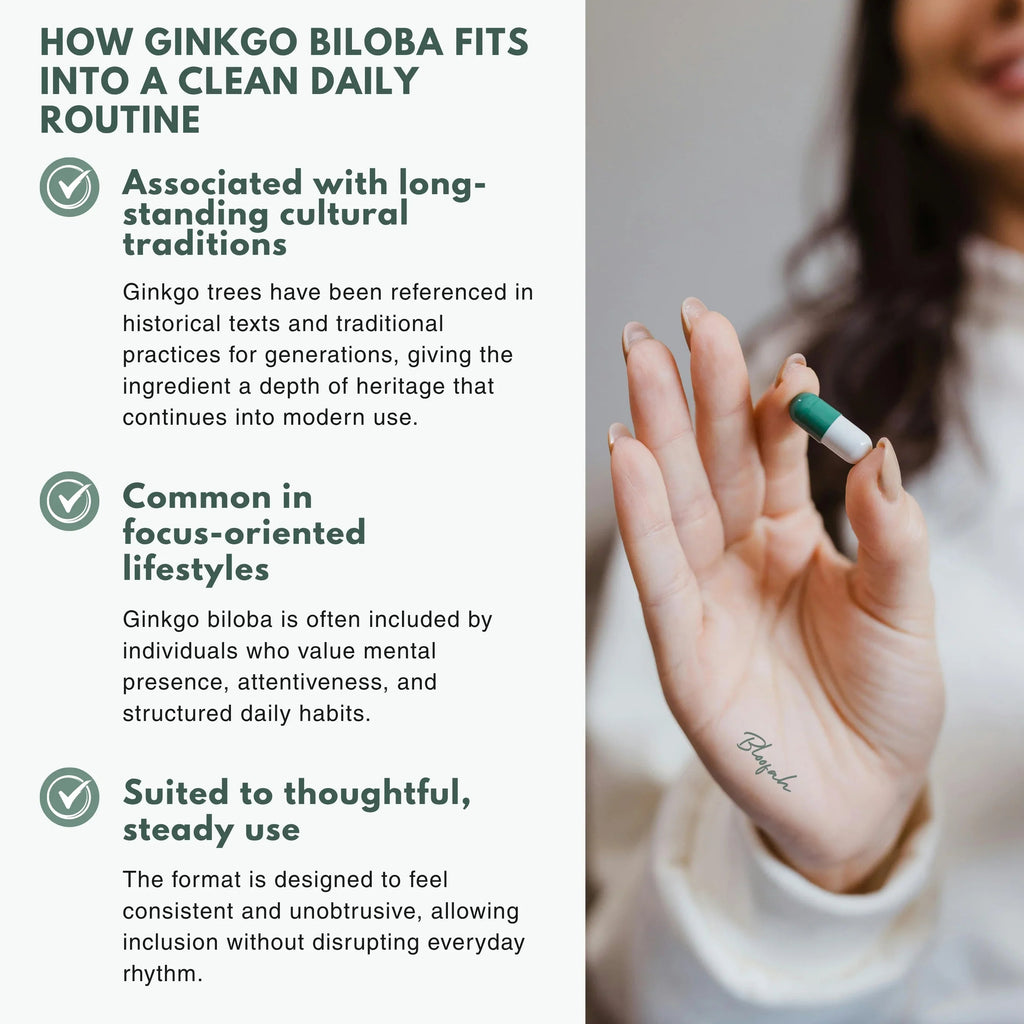 Bloofah GB Ginkgo Biloba Capsules 500mg | Ginkgo biloba Leaf Extract | 120 Capsules