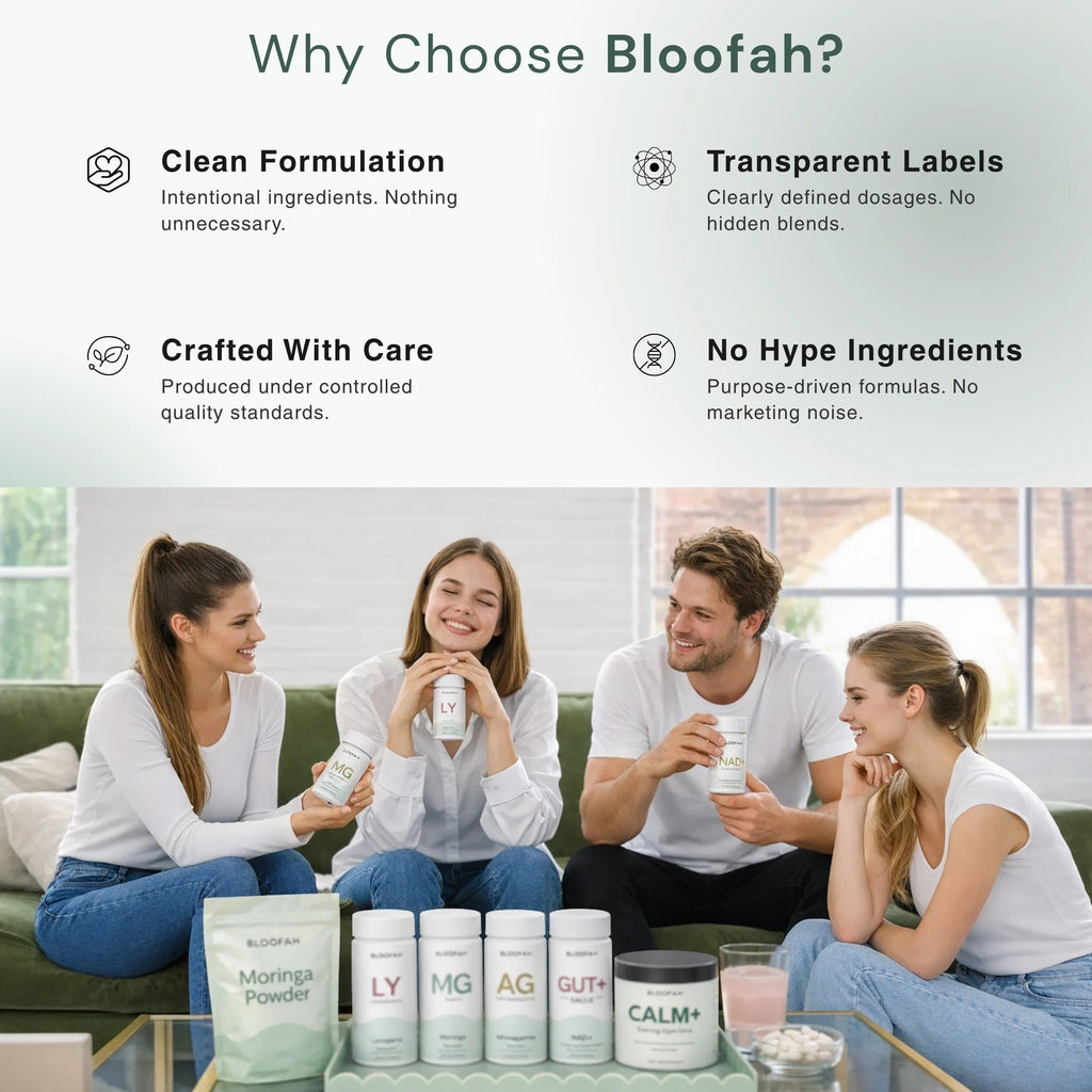 Bloofah MG Moringa Capsules 500mg | Moringa oleifera Leaf Extract | 120 Capsules