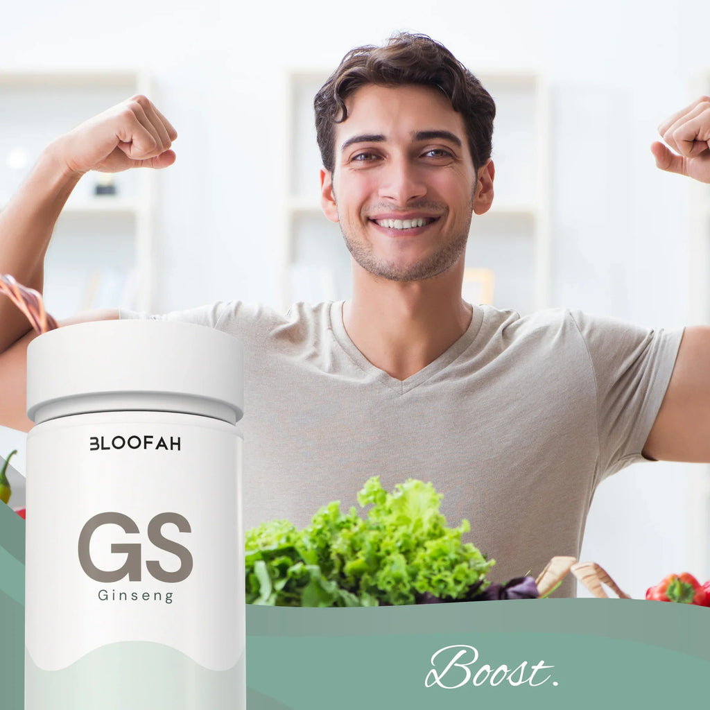 Bloofah GN Ginseng Capsules 1000mg | Panax ginseng Root | 120 Capsules