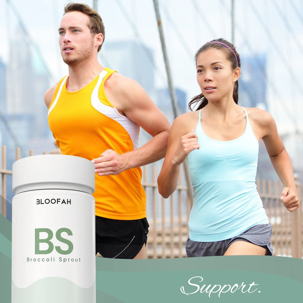 Bloofah BS Broccoli Sprout Capsules 500mg | Sulforaphane-Rich Brassica Extract | 120 Capsules