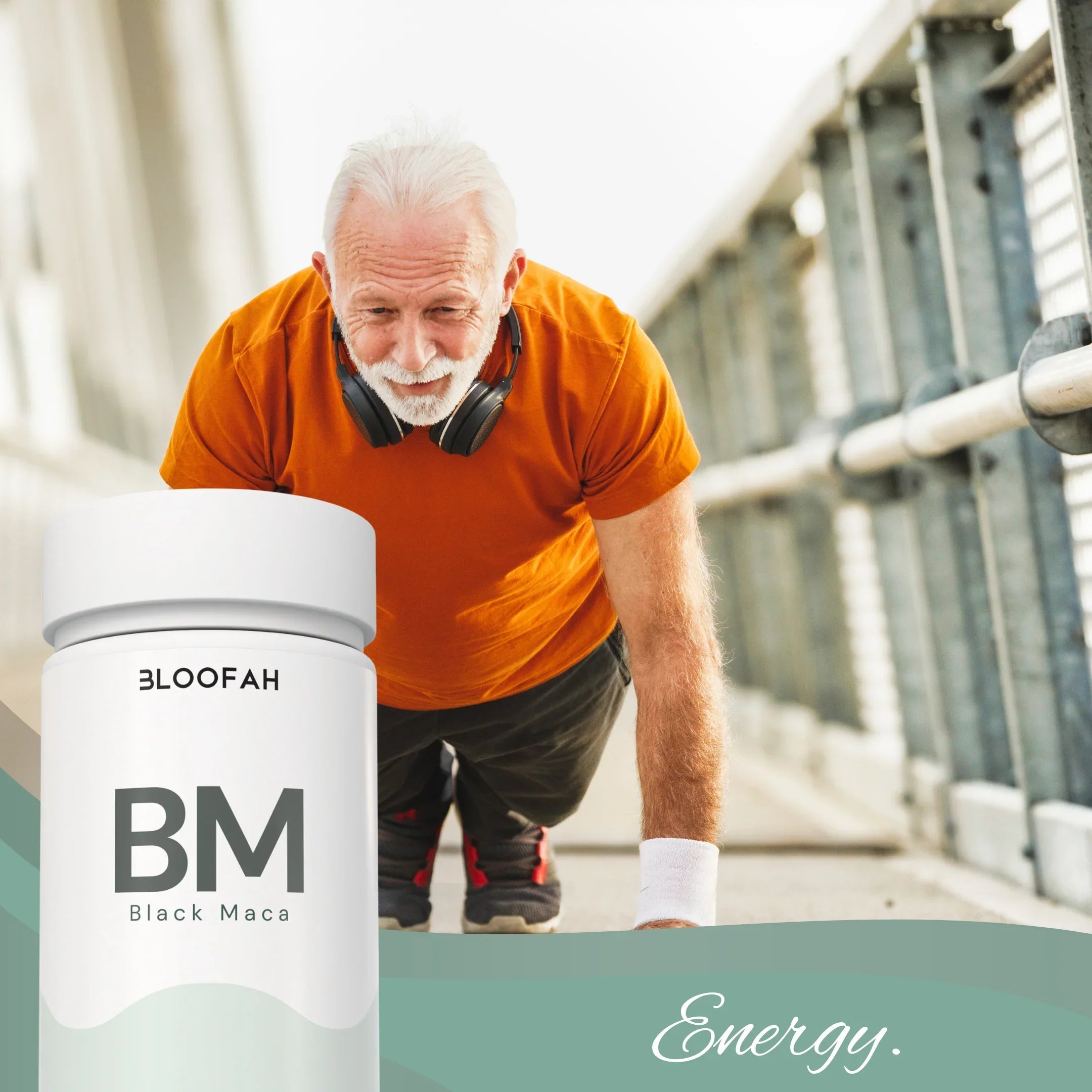 Bloofah BM Black Maca Capsules 500mg | Lepidium meyenii Root Extract | 120 Capsules