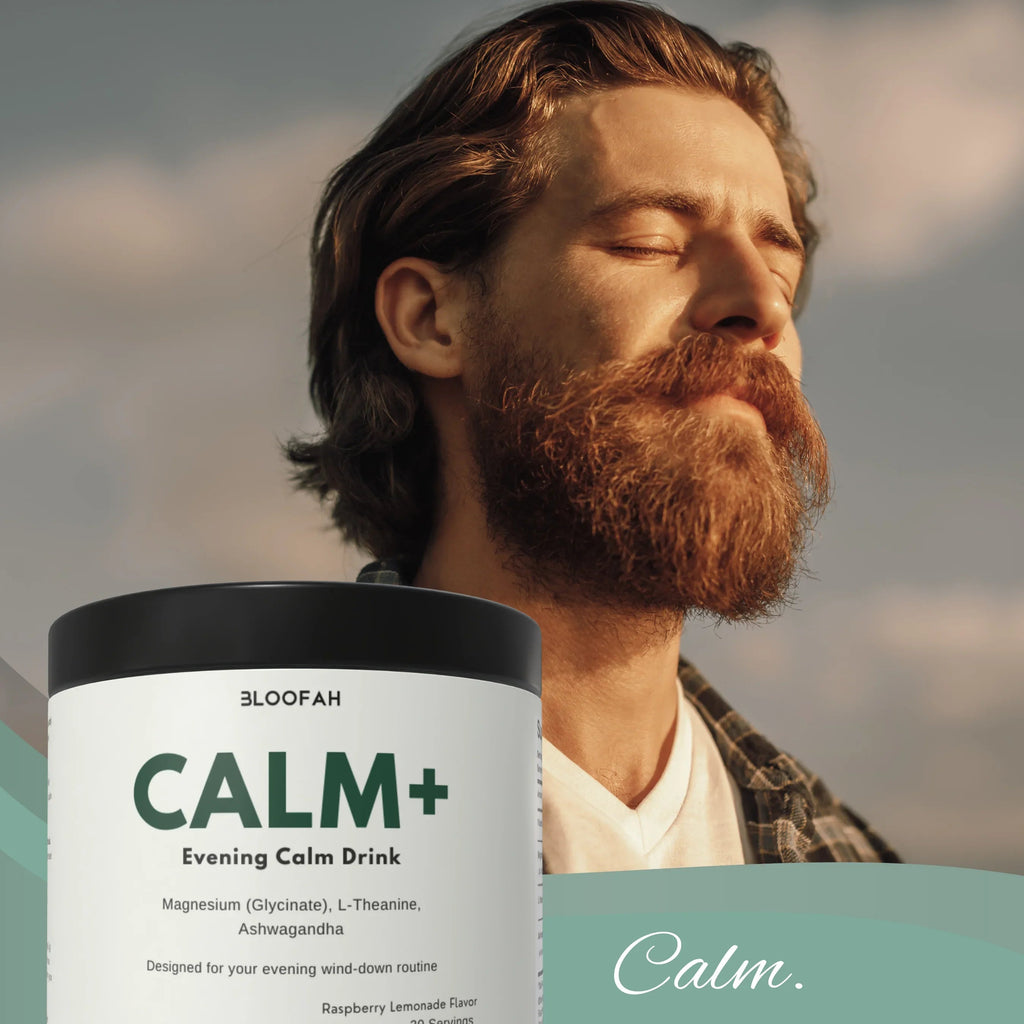 Bloofah Calm+ Evening Drink Mix | Magnesium Glycinate, L-Theanine & Ashwagandha | 30 Servings