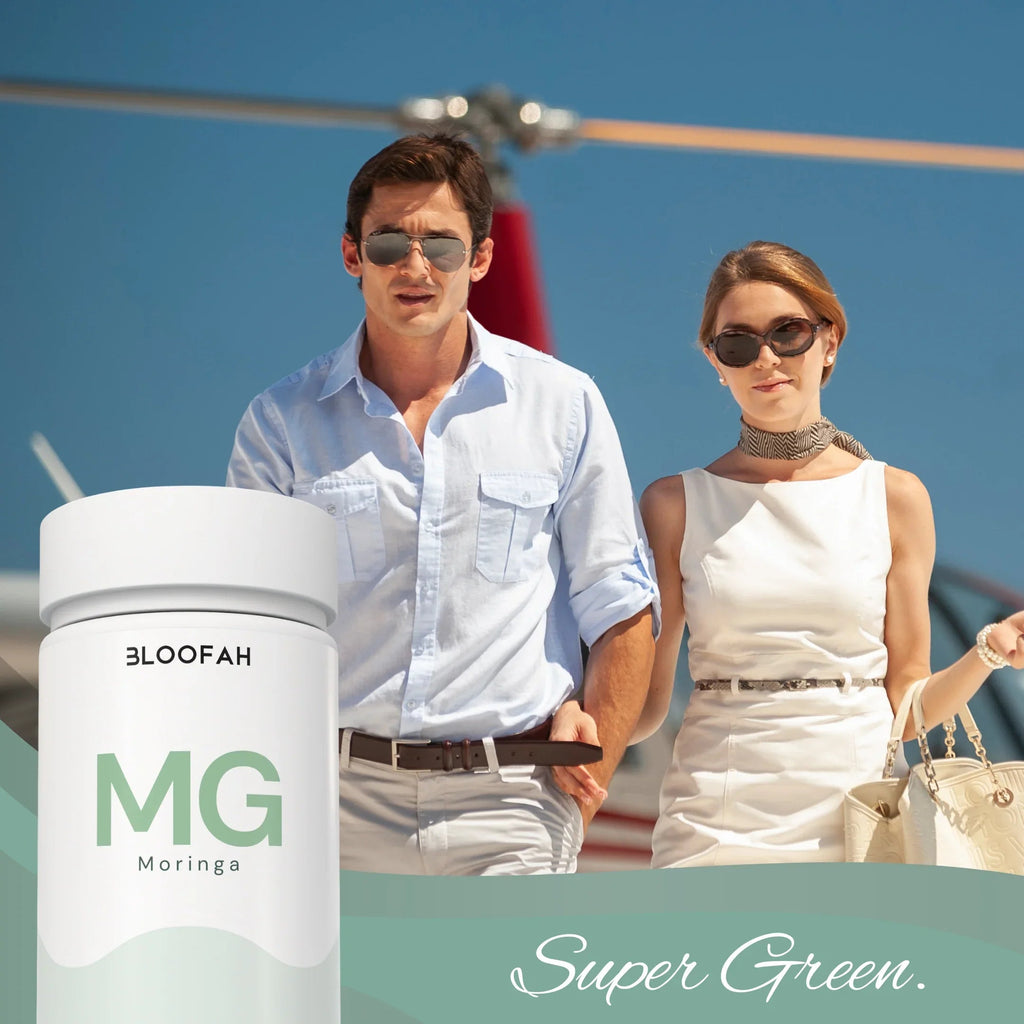Bloofah MG Moringa Capsules 500mg | Moringa oleifera Leaf Extract | 120 Capsules
