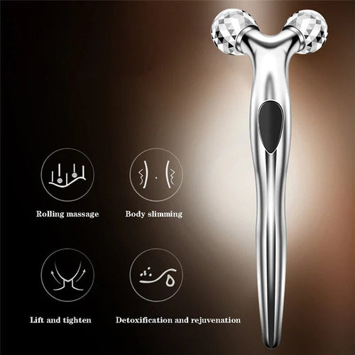 3D Face lift Roller Massager Massage Instrument 360 Rotate Roller