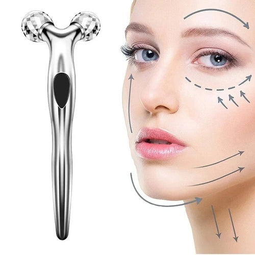 3D Face lift Roller Massager Massage Instrument 360 Rotate Roller