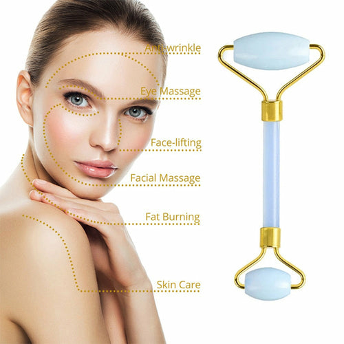 Nature Jade Facial Massage Roller Jade Gouache Stone Face Lifting Tool