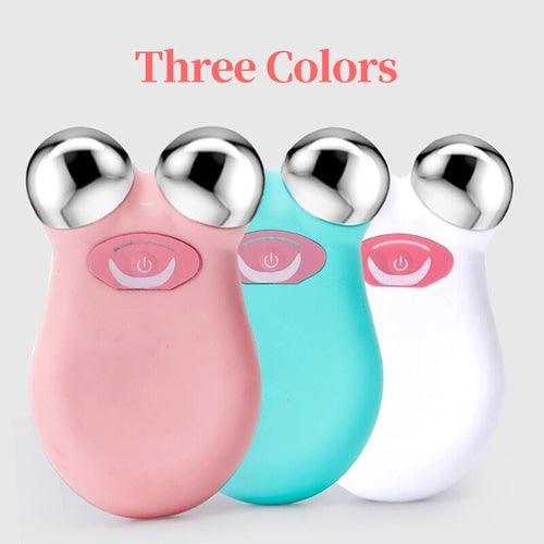 EMS Face Lifting Microcurrent Roller Massager Portable Anti Wrinkle
