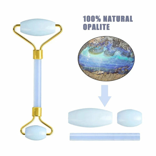 Nature Jade Facial Massage Roller Jade Gouache Stone Face Lifting Tool
