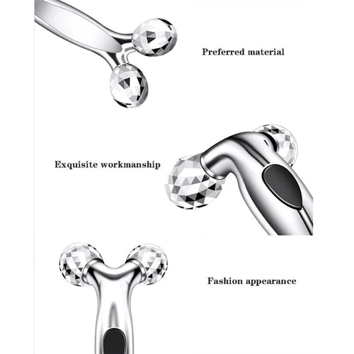 3D Face lift Roller Massager Massage Instrument 360 Rotate Roller