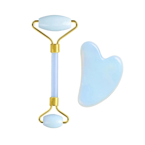 Nature Jade Facial Massage Roller Jade Gouache Stone Face Lifting Tool