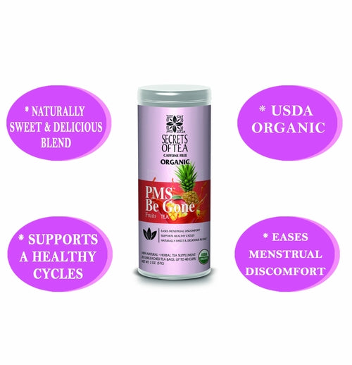 Secrets of Tea PCOS & PMS Herbal Support Tea for Women – Wellness &
