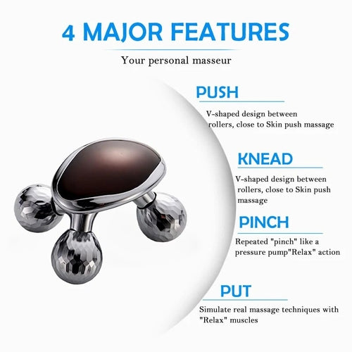 4D Face Massage Roller Weight Loss Fat Burning Anti-Cellulite Full