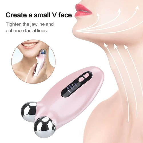 EMS Facial Massager Roller Microcurrent Face Lifting Machine V-Face