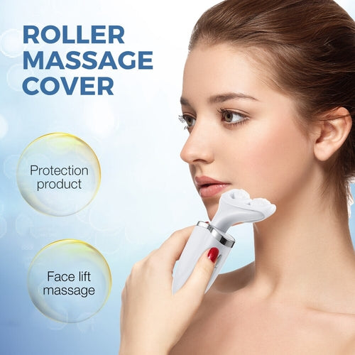 2 Roller Face Massager Neck Beauty Device EMS LED Photon Therapy Skin