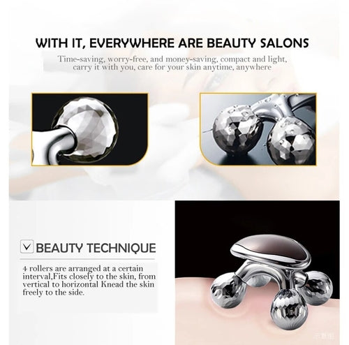 4D Face Massage Roller Weight Loss Fat Burning Anti-Cellulite Full