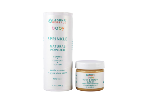 Organic Baby Moisturizer and Sprinkle ( talc free)baby powder set.