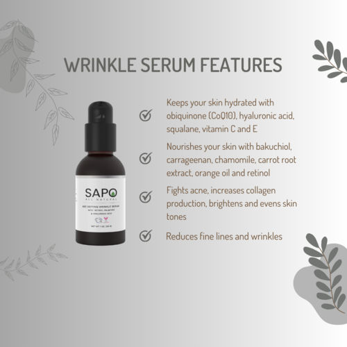 Sapo Face Serum with Bakuchiol + Hyaluronic Acid + Retinyl Palmitate