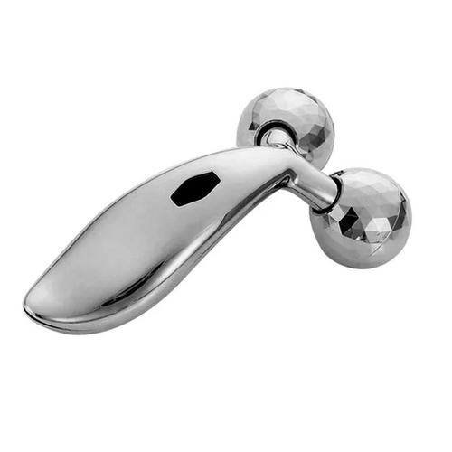 3D Massager Roller 360 Rotate Silver Thin Face Full Body Shape |
