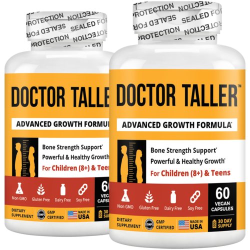 Doctor Taller Capsules for Kids Ages 8+ & Teens, 60 Vegan Capsules