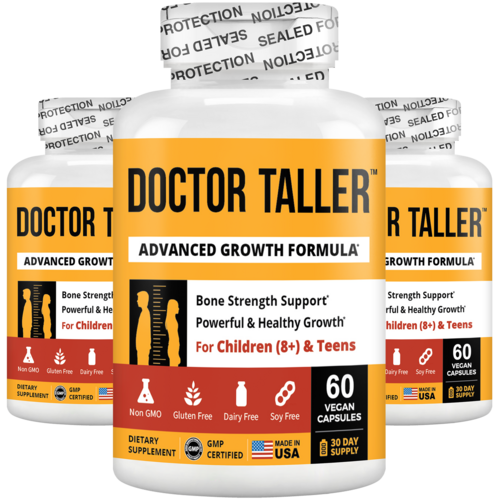 Doctor Taller Capsules for Kids Ages 8+ & Teens, 60 Vegan Capsules