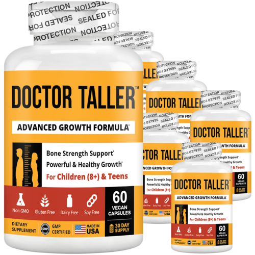 Doctor Taller Capsules for Kids Ages 8+ & Teens, 60 Vegan Capsules