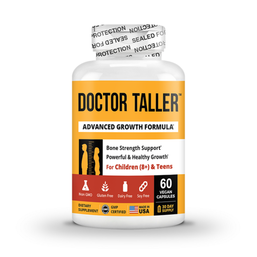 Doctor Taller Capsules for Kids Ages 8+ & Teens, 60 Vegan Capsules