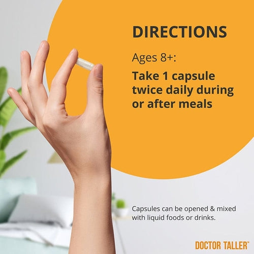 Doctor Taller Capsules for Kids Ages 8+ & Teens, 60 Vegan Capsules