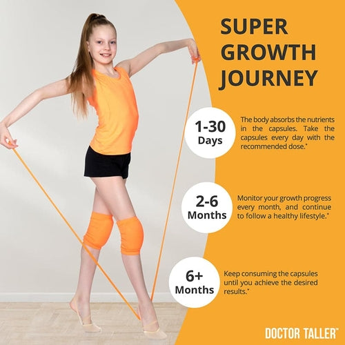 Doctor Taller Capsules for Kids Ages 8+ & Teens, 60 Vegan Capsules