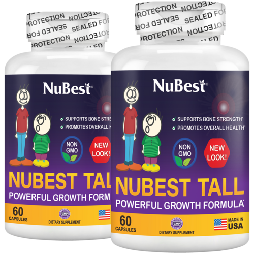 NuBest Tall Growth Support for Kids Ages 5+ & Teens, Non-Milk, 60