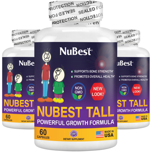 NuBest Tall Growth Support for Kids Ages 5+ & Teens, Non-Milk, 60
