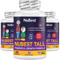 NuBest Tall Growth Support for Kids Ages 5+ & Teens, Non-Milk, 60