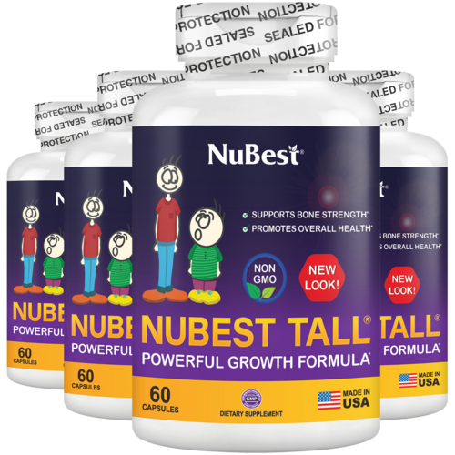 NuBest Tall Growth Support for Kids Ages 5+ & Teens, Non-Milk, 60