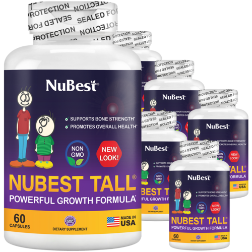 NuBest Tall Growth Support for Kids Ages 5+ & Teens, Non-Milk, 60