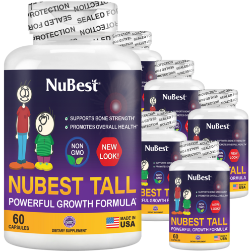 NuBest Tall Growth Support for Kids Ages 5+ & Teens, Non-Milk, 60