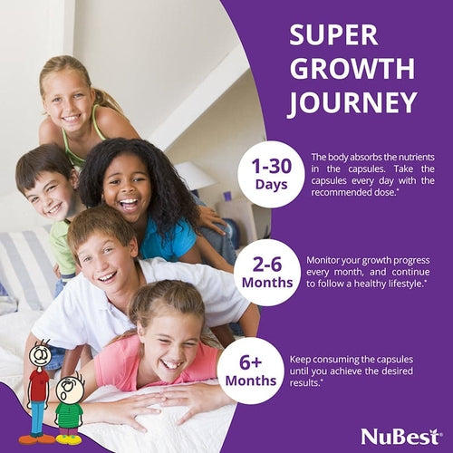 NuBest Tall Growth Support for Kids Ages 5+ & Teens, Non-Milk, 60