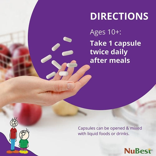NuBest Tall 10+ Growth Support for Ages 10+ & Teens, 60 Capsules