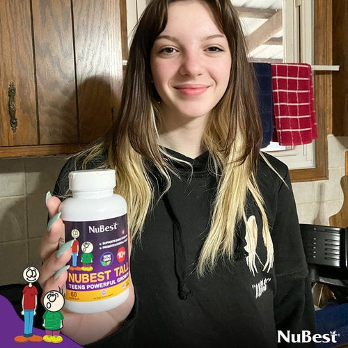 NuBest Tall 10+ Growth Support for Ages 10+ & Teens, 60 Capsules