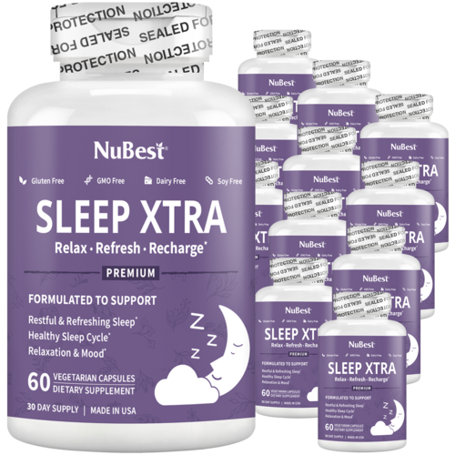 Sleep Xtra Sleep Aid for Teens & Adults, 60 Vegan Capsules