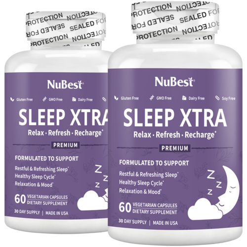 Sleep Xtra Sleep Aid for Teens & Adults, 60 Vegan Capsules