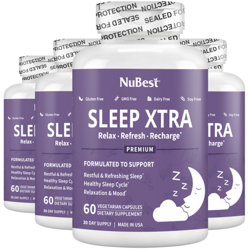 Sleep Xtra Sleep Aid for Teens & Adults, 60 Vegan Capsules