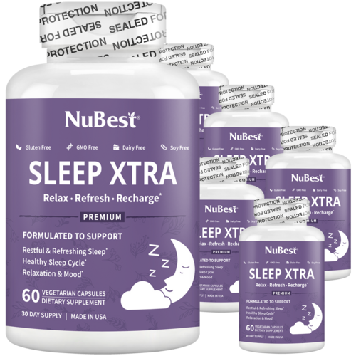 Sleep Xtra Sleep Aid for Teens & Adults, 60 Vegan Capsules